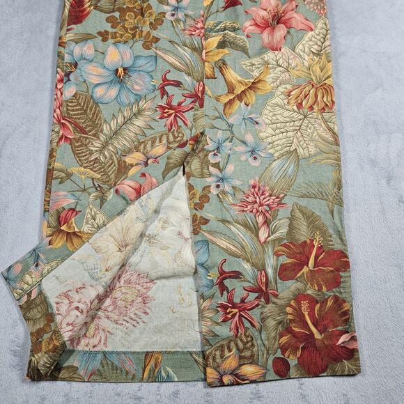 Vintage Pine Cove Midi Skirt Womens 2 Floral Cottagecore Artsy Straight Cotton - Picture 12 of 14